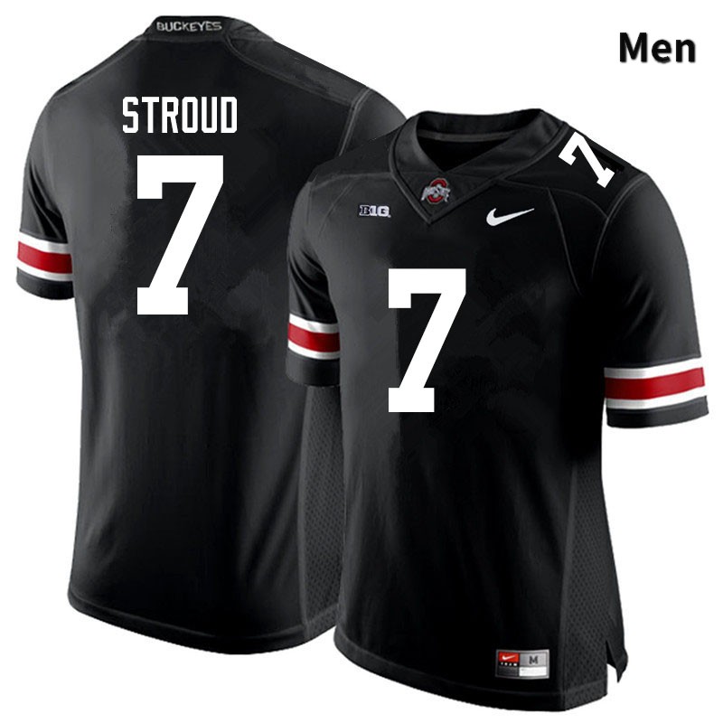 Ohio State Buckeyes C.J. Stroud Men's #7 Black Authentic Stitched College Football Jersey